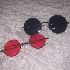 2 PAIRS! 70s style women’s sunglasses